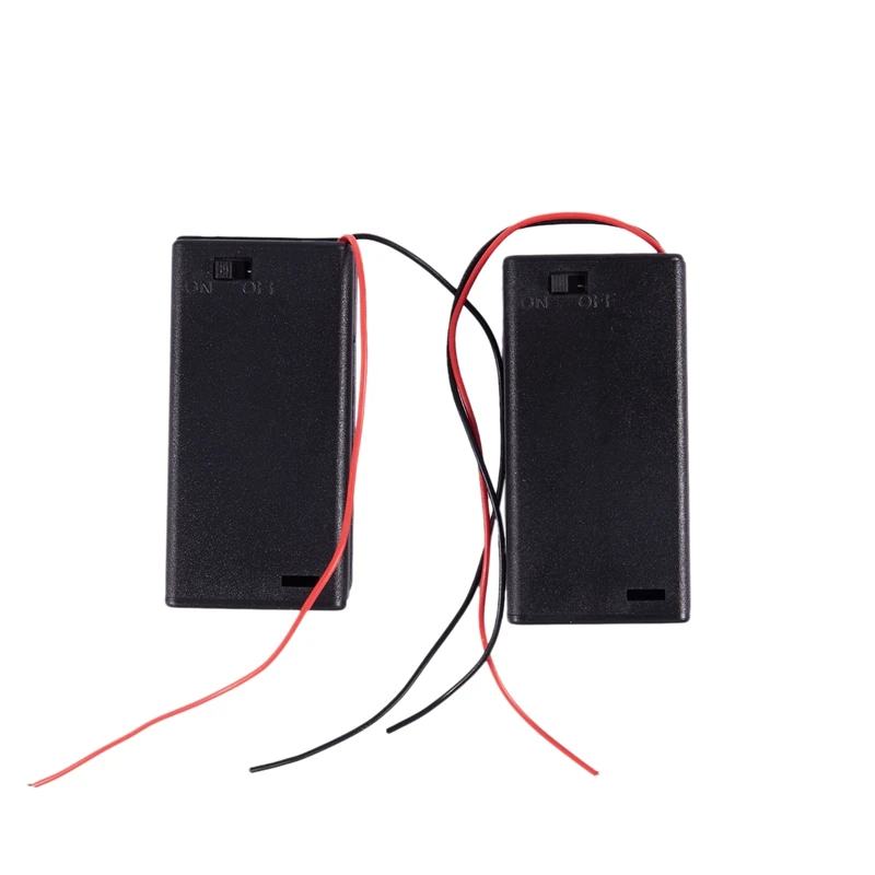 

2 x AA 3V Чехол-держатель для батареи с разъемом для коробки проводной переключатель вкл/выкл