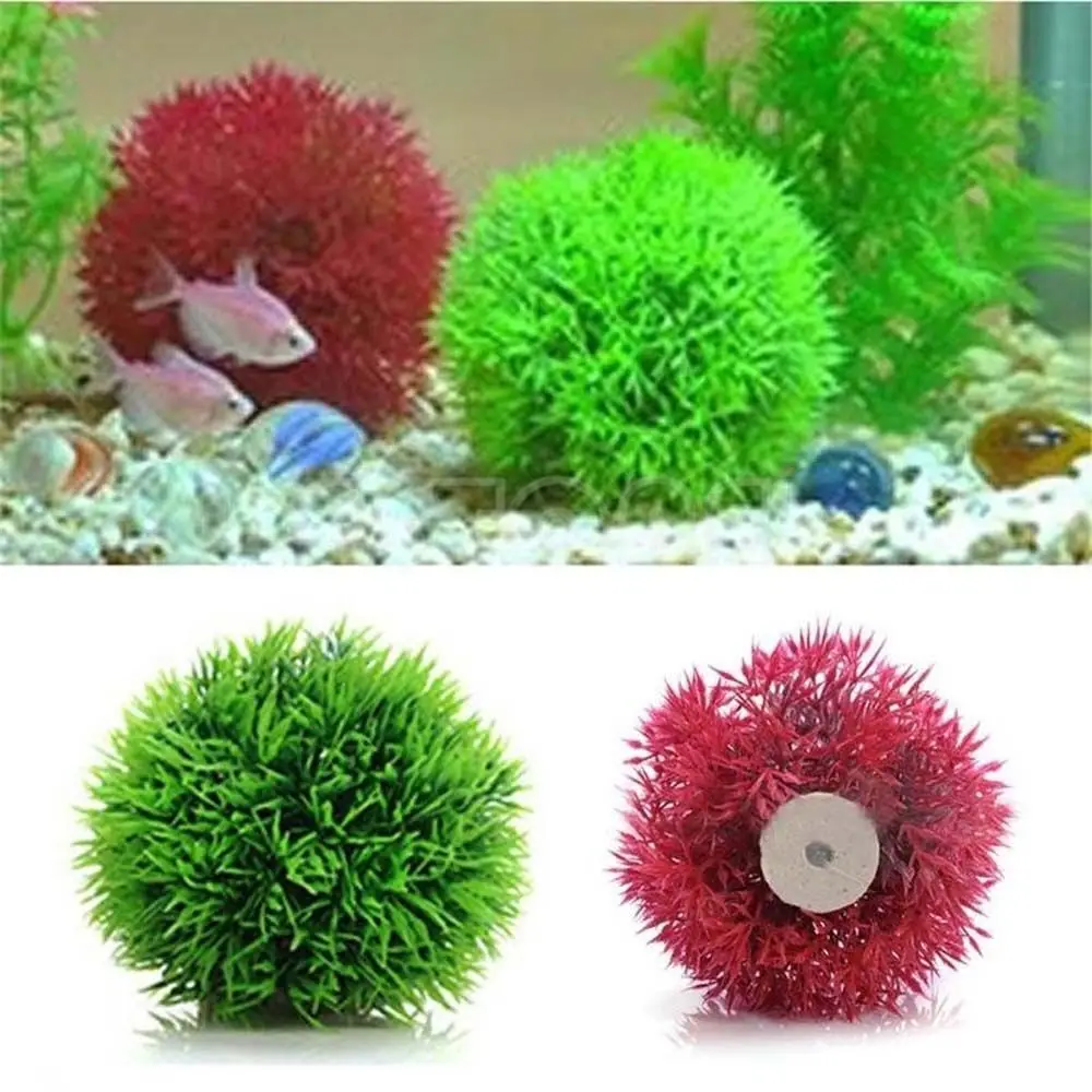 

Artificial DIY Plant UnderWater Seaweed Ball Grass Ball Aquarium Decoration Fish Tank Ornament