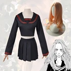 Костюм Моряка из аниме рественители Токио, костюм черного цвета для косплея, школьная форма, карнавальвечерние вечернее платье, подарок для женщин
