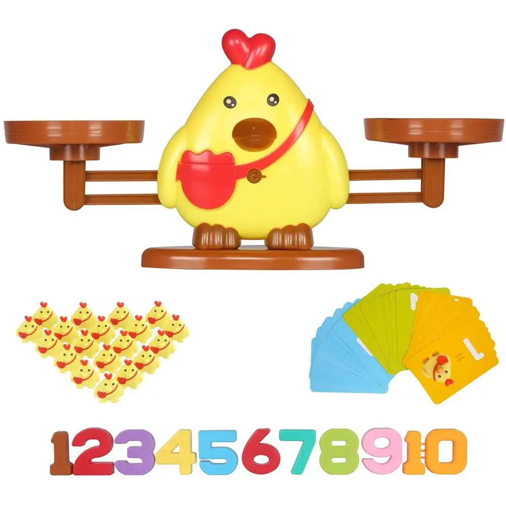 Figuras de matemáticas Montessori para niños, juguete de escala de equilibrio Digital, juguete educativo para aprendizaje temprano, juego de mesa con números