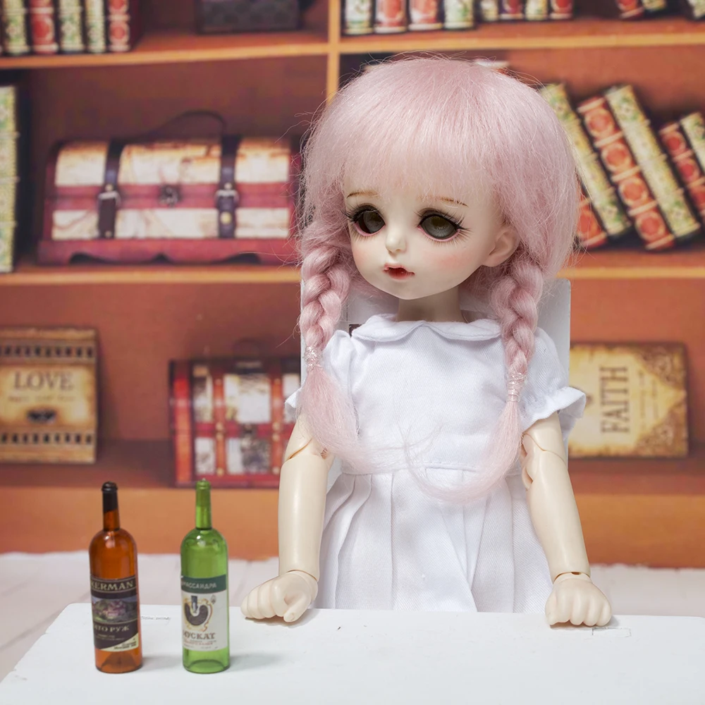Новое поступление 2019 1/6 1/8 Bjd SD ob11 маленький кукольный парик Модный стиль