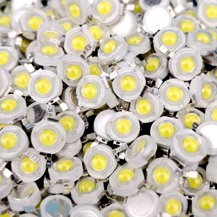 100 шт. высокой мощности светодиодный чип светильник Бусины 1 Вт Светодиодный