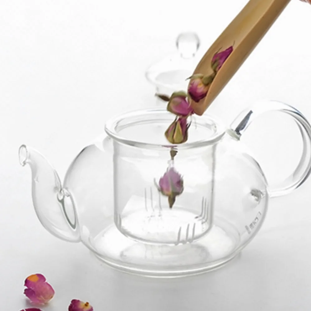 

6 pcs Tea Set 1pc Tea Pot with 4pcs Cups and 1pc Warmth Teaware Flowers Tea Sets Kungfu Teaware