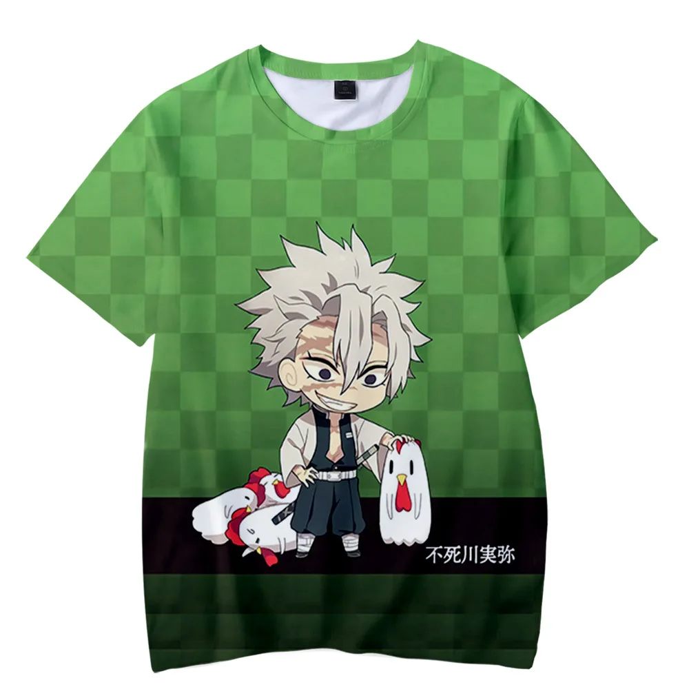 

2021 New Arrival 3D Cosplay Demon Slayer T shirt Adult Kids T-shirt Summer Hip hop Casual Short Sleeve 3D Print Tee Tops