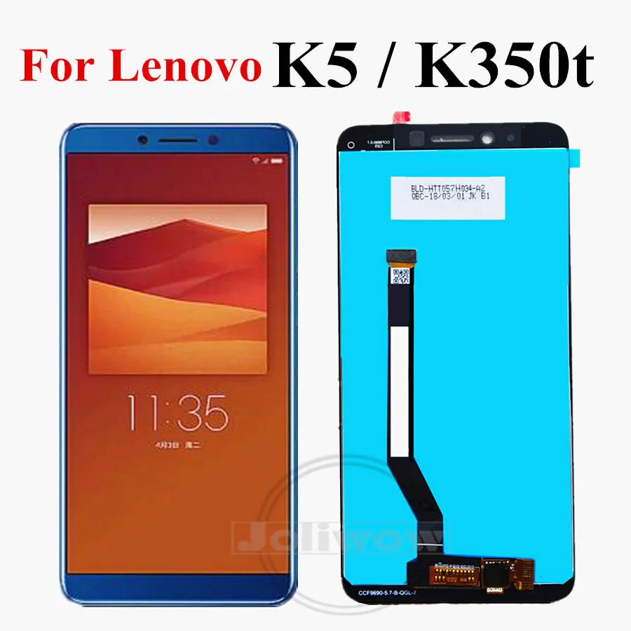 ЖК дисплей 5 7 дюйма протестированный для Lenovo K5 K350T сменный дигитайзер сенсорной