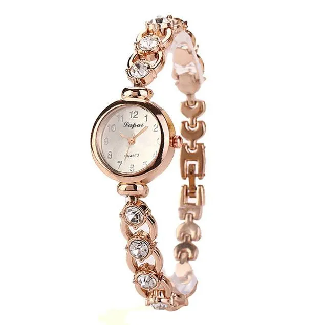 Часы наручные Lvpai женские кварцевые Модные Роскошные цвет розовое золото |