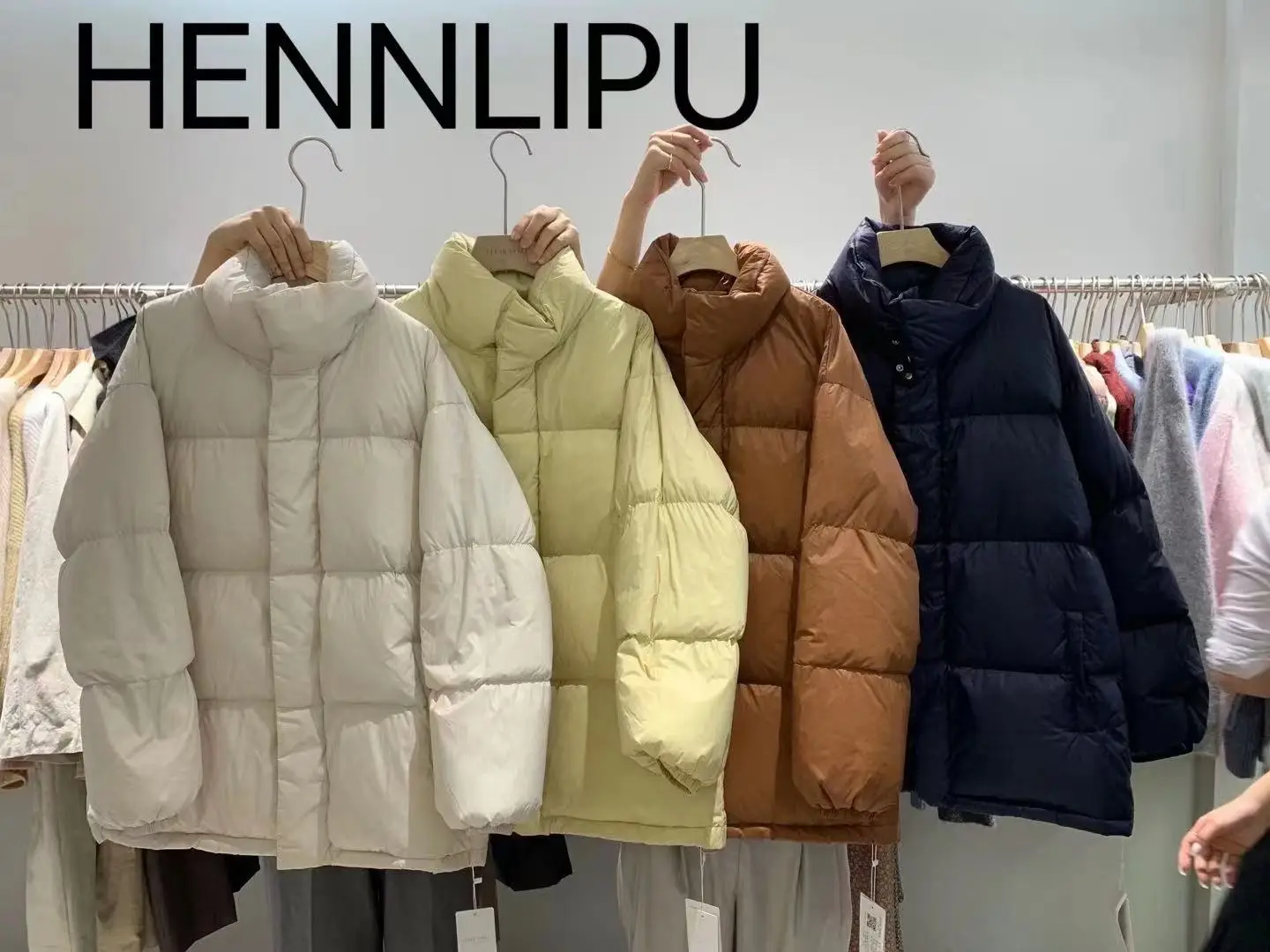 

HENNLIPU 2021 женский пуховик, новый теплый GAYDEN