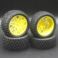 4pcs rc 110 tires wheels hub 12mm hex scale off road car tires tyre and wheels 85mm for buggy short truck