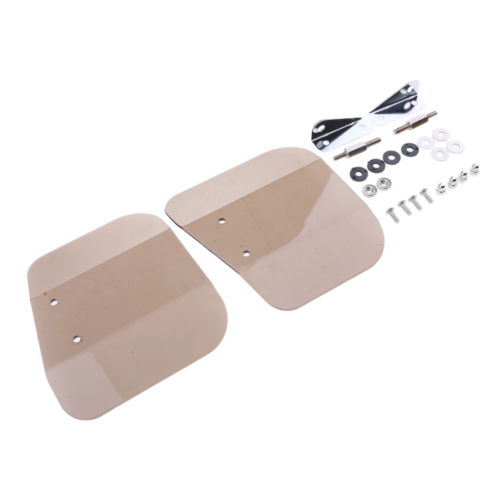 

Motorcycle Windshield Wing Deflector Mirror Smoke For GL1800 2001-2016