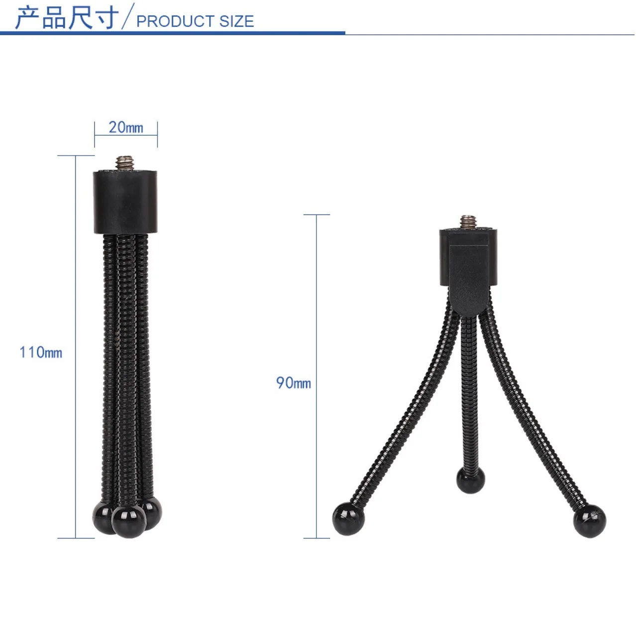 Настольный кронштейн для веб камеры металлический мини штатив с 1/4 дюймовым