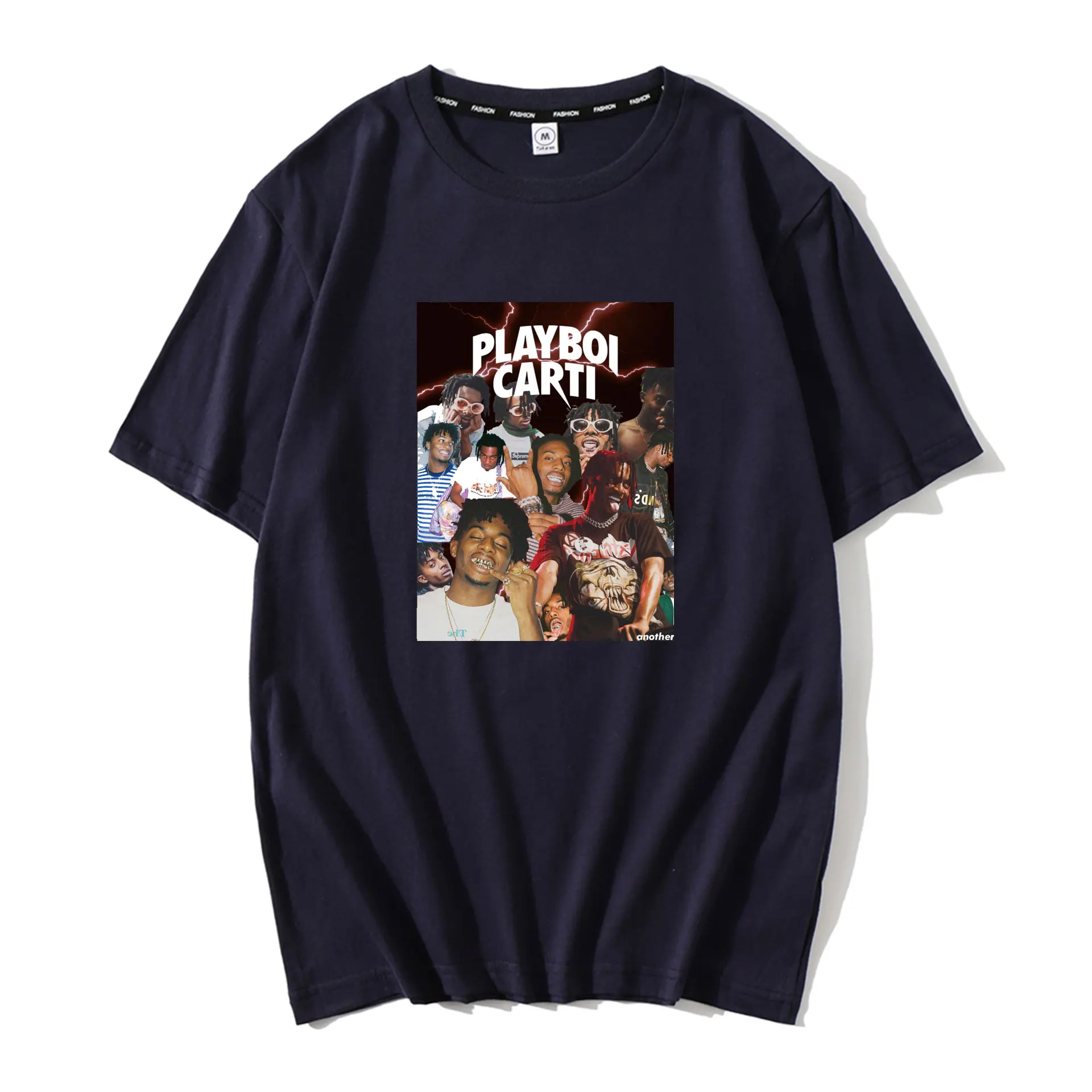 Винтажная Футболка Fashoin Playboi Carti для мужчин летняя повседневная хлопковая