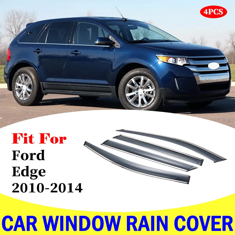 For Ford Edge 2010-2014 window visor car rain shield deflectors awning trim cover exterior rain cover car accessories