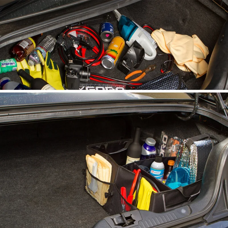 JOYLOVE Eco-Friendly Super Strong &amp Durable Collapsible Car Trunk Organizer Cargo Storage Box For Auto Trucks SUV | Дом и сад