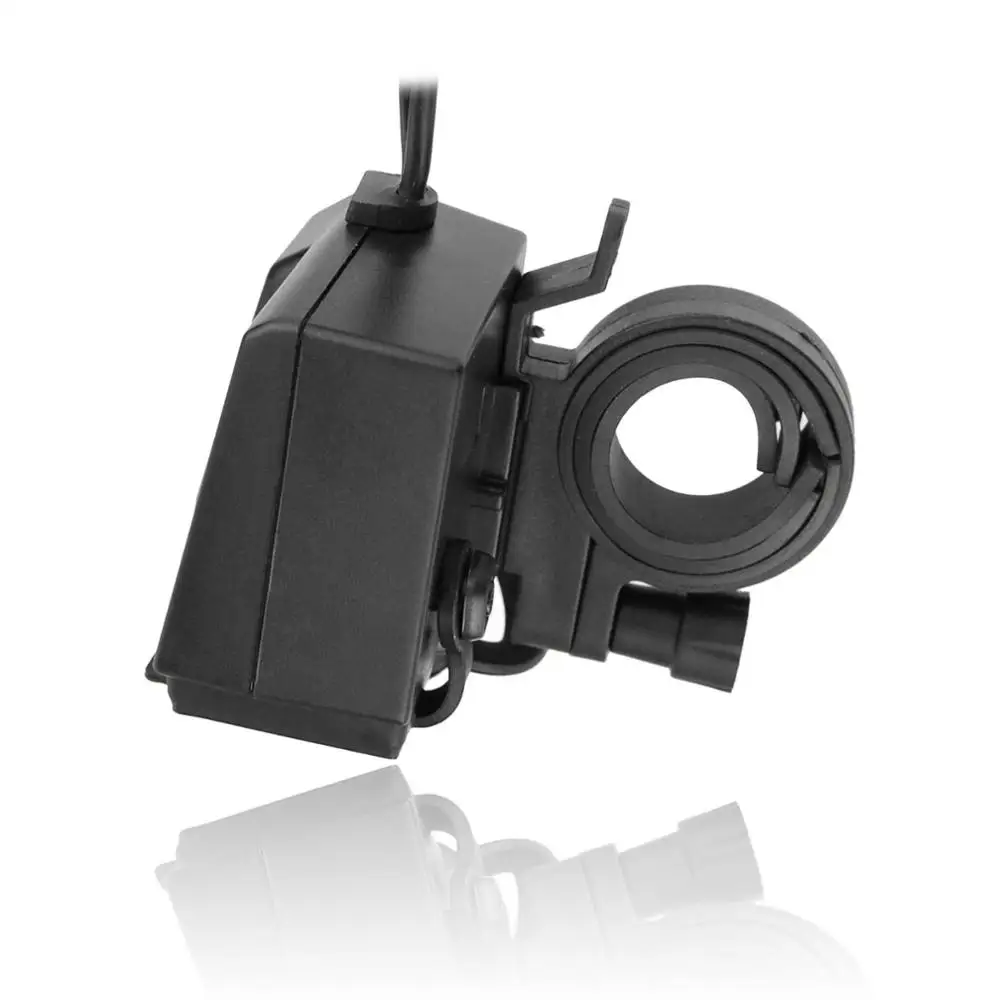 WUPP Водонепроницаемый держатель на руль мотоцикла 2.1A зажим USB зарядное устройство