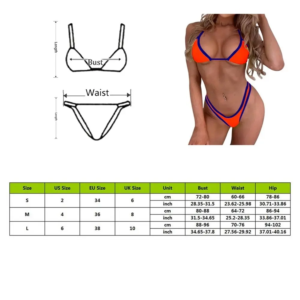 

Sexy Micro Bikini 2021 Woman Swimsuit Mini Thong Bikinis Set Beachwear Halter Top Swimwear Ladies Swimming Wear For Bathing Suit