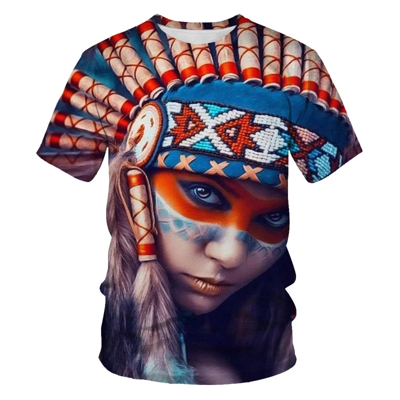 

3D printing men and women all-match casual T-shirt student character angel painting summer loose large size O-neck short sleeve