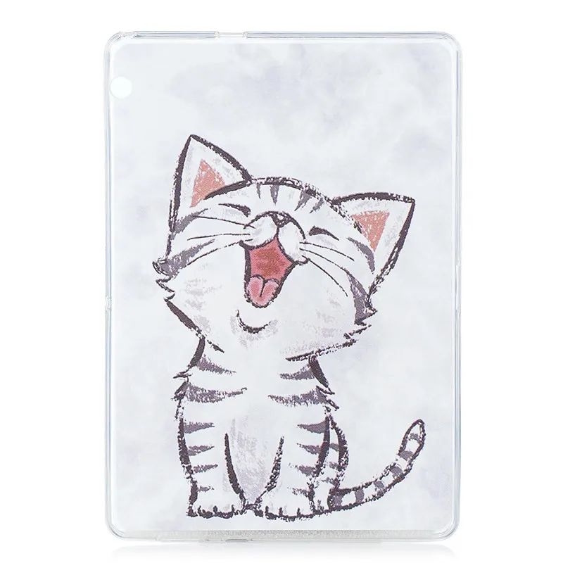 cat Мягкий чехол для планшета из ТПУ для huawei Mediapad T3 10, чехол Kawaii Cat Puppy, чехол на заднюю панель для Funda huawei T3 10 AGS-L09 AGS-W09 9,6' - Цвет: cat