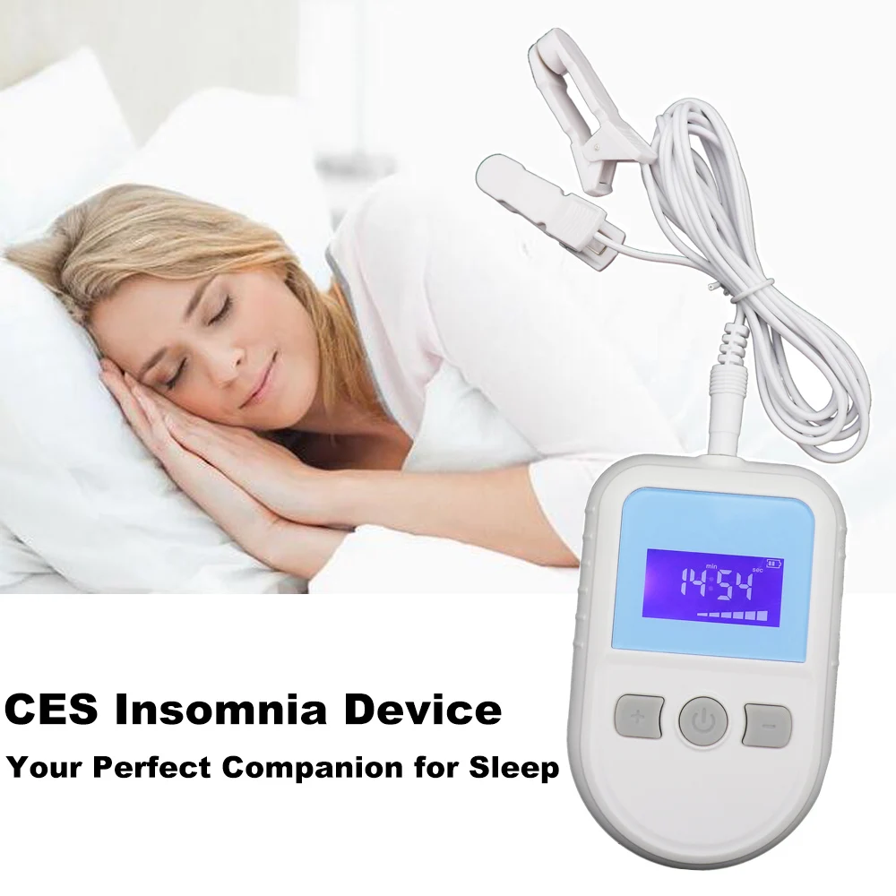

Wireless Cure Insomnia Migraine Headache Pain Treatment Hypnotic Physical CES Therapy Device Anti Sleepless Electrotherapy