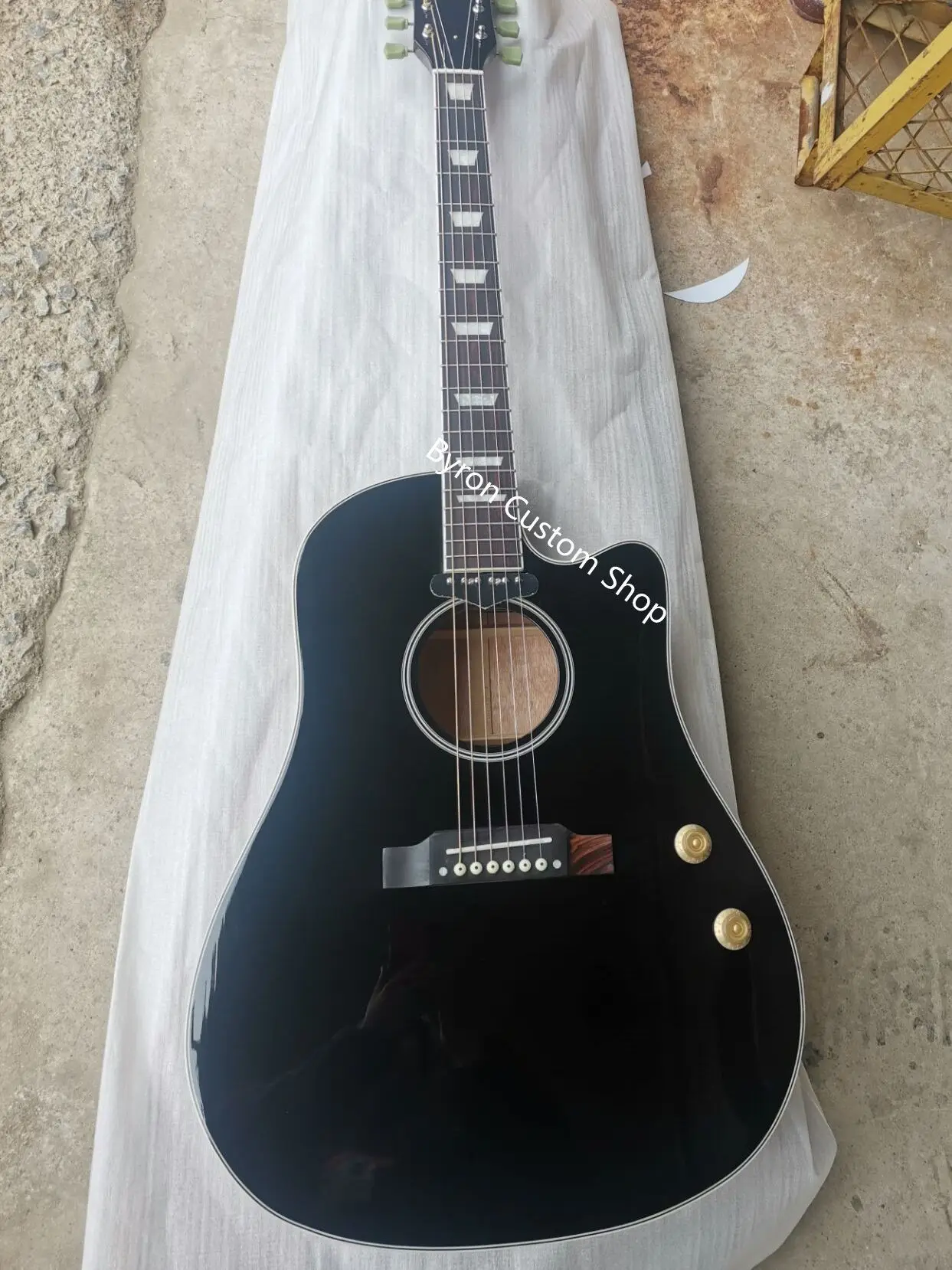 Бесплатная доставка твердая ель гитара под заказ cutaway 160e акустическая