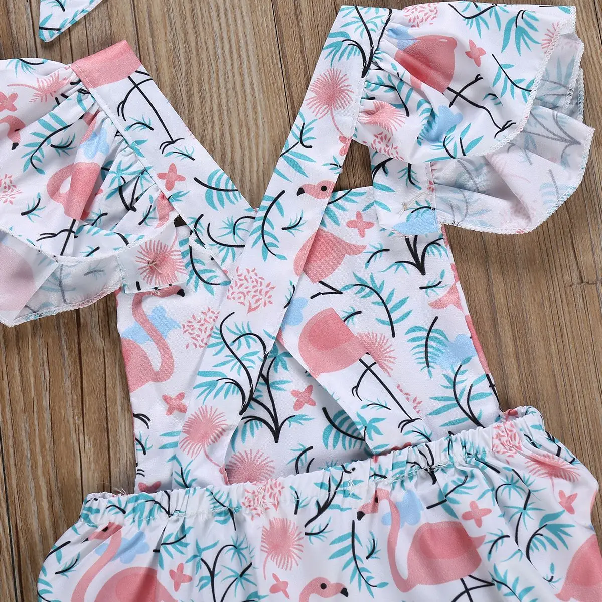 Одежда для новорожденных девочек боди топы с цветами и птицами милый комбинезон