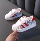 Детские кроссовки для мальчиков и девочек, повседневная обувь для бега, модные спортивные Нескользящие высококачественные дышащие детские кроссовки на плоской подошве для малышей