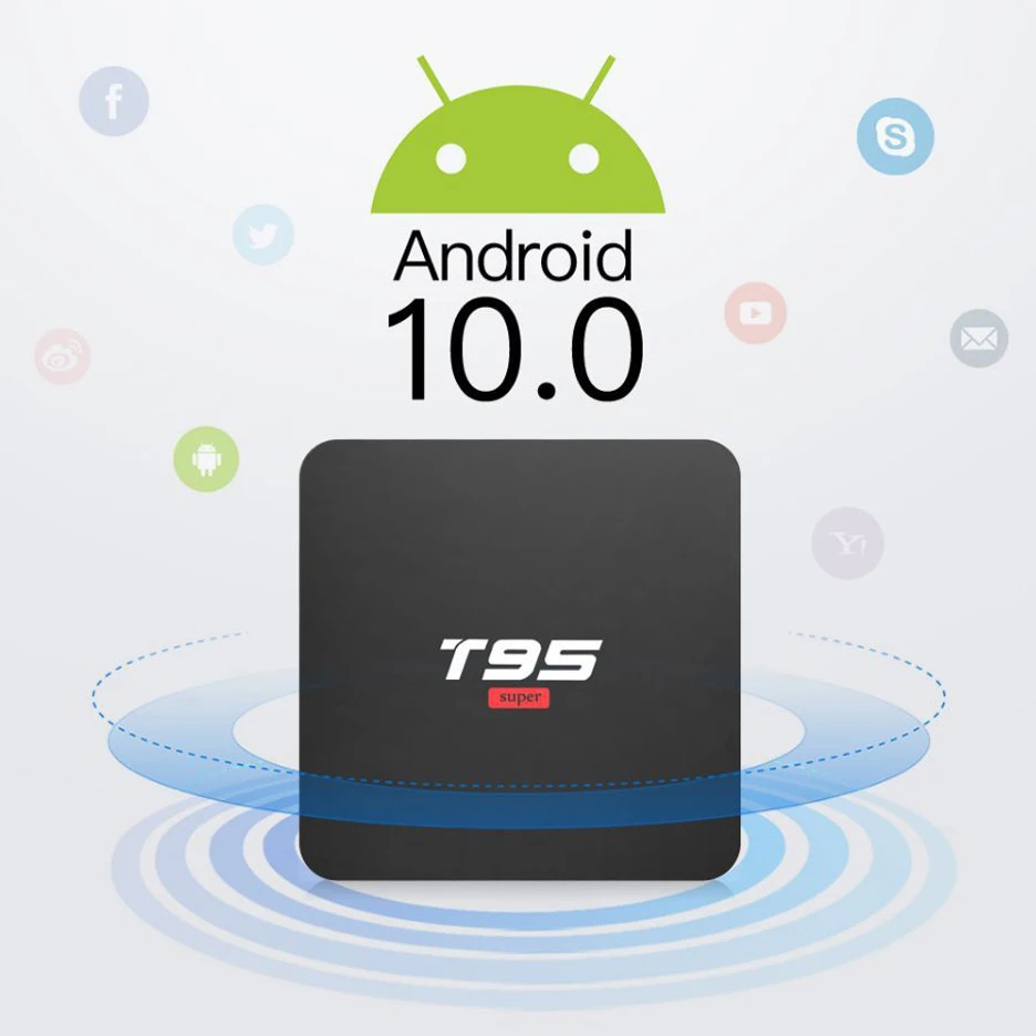 ТВ приставка BYINTEK на Android 10 0 2 ГБ + 16 4 ГГц Wi Fi медиаплеер Netflix Hulu 4K голосовой помощник