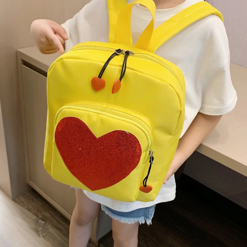 Candy Color PU Leather Bag DIY Transparent Love Heart Shape Backpack Kawaii Schoolbags For Teenage Girls | Багаж и сумки