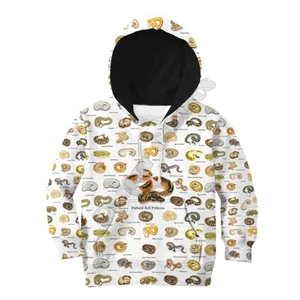 Love Ball Python Snake Reptile Hoodies T-shirt 3D Printed Kids Sweatshirt Jacket T Shirts Boy Girl Funny Cosplay Costumes 01