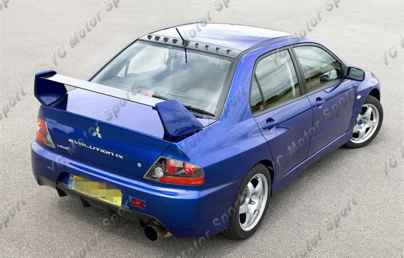 Углеродное волокно задний спойлер лезвия с FRP ноги подходит для 2001 2007 Evolution 7 9 EVO 8 FQ