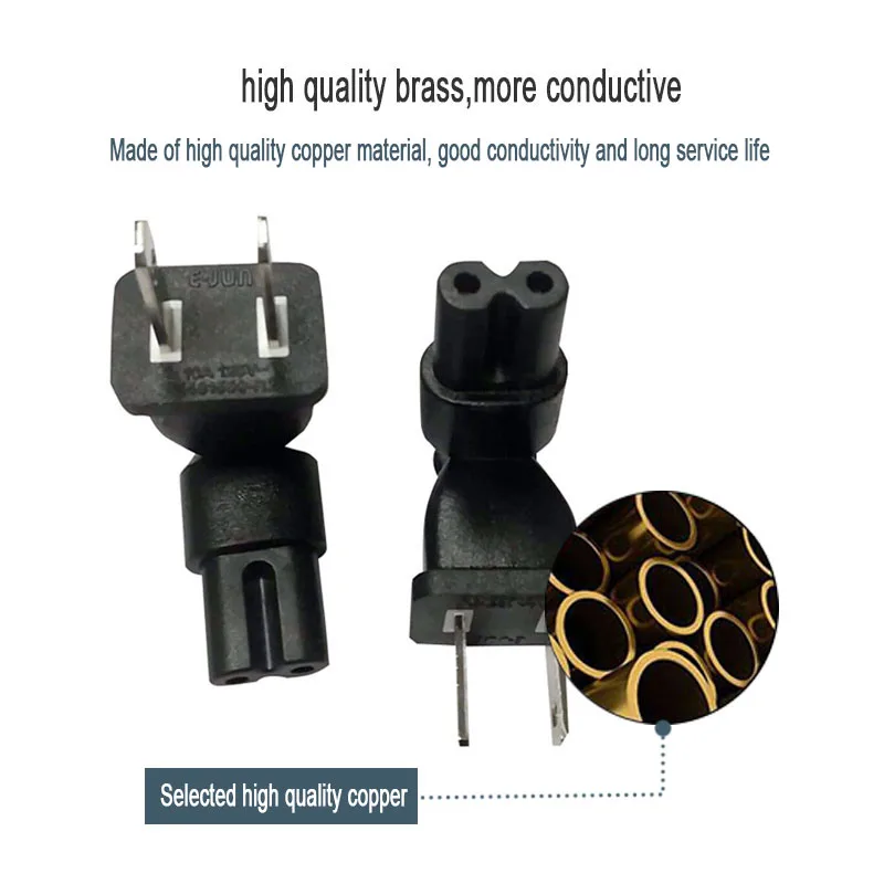 2 зубчатый адаптер с американской вилкой на восемь хвостов прямоугольный