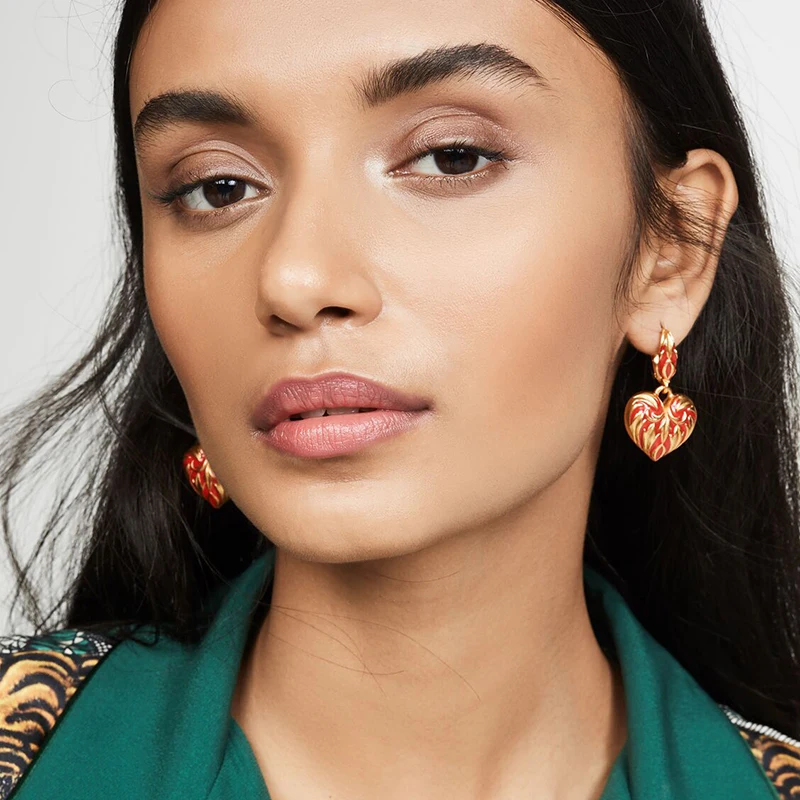 Богемные висячие серьги в виде вишни для женщин этнические Роскошные листьев