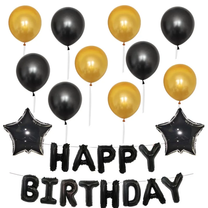 Набор из 8 предметов украшения для вечеринок на день рождения Золотая Роза набор