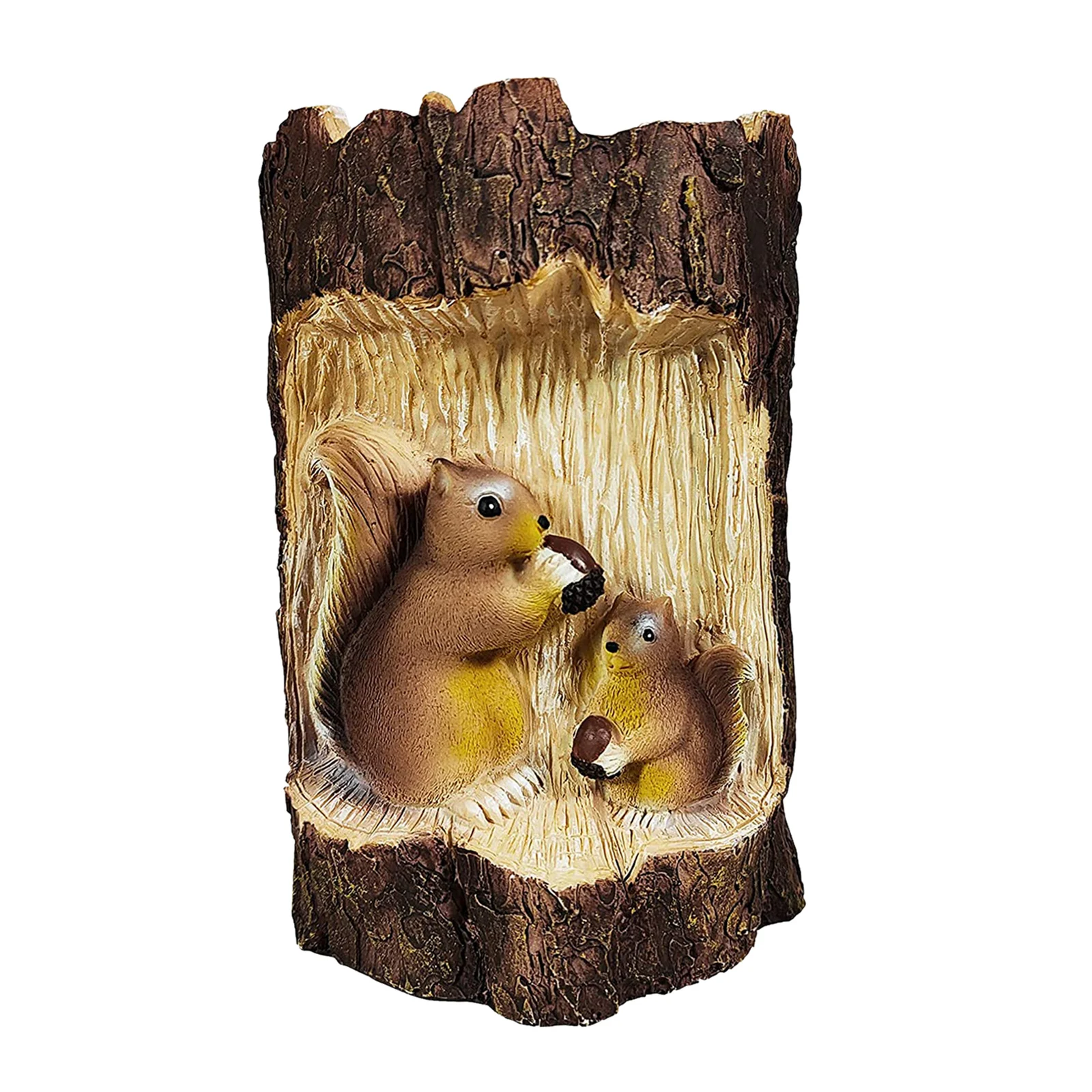 

Novelty Squirrel Statue Solar Power Animal Garden Ornament Light Up Outdoor Garden Lamp Lawn Decor
