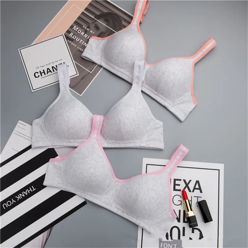 Детские тренировочные бюстгальтеры для девочек хлопковое нижнее белье без