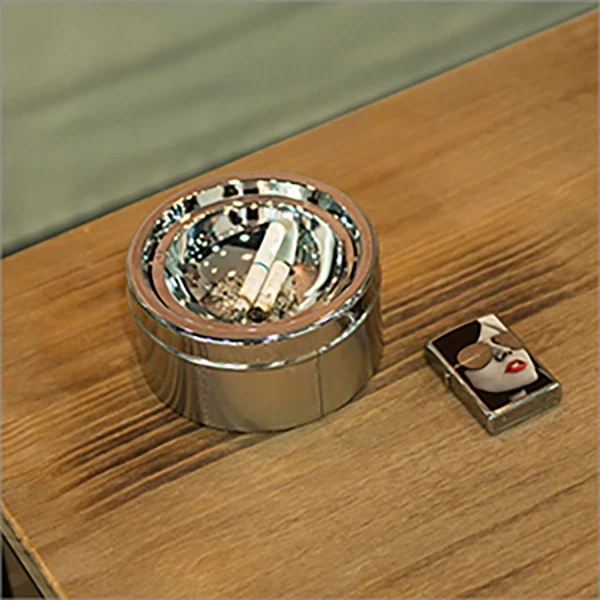 

Creative Floor Standing Ashtray with Lid Ashtray Fashion Elevator Corridor Vertical Ashtray