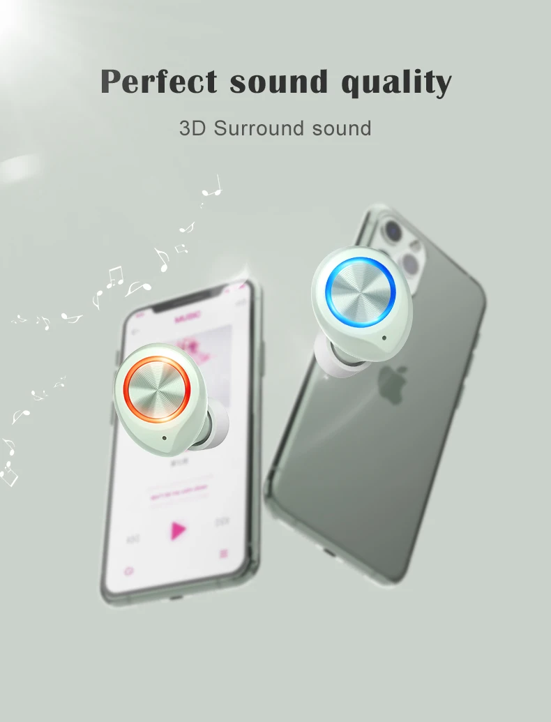GOOJODOQ TW70 TWS беспроводные Bluetooth наушники IPX5 гарнитура HIFI 5,0 стерео Bluetooth наушники с двойным микрофоном