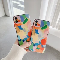 art color graffiti phone case for iphone 12 11 pro max 7 8 plus x xr xs max se2020 soft shockproof back cover coque funda