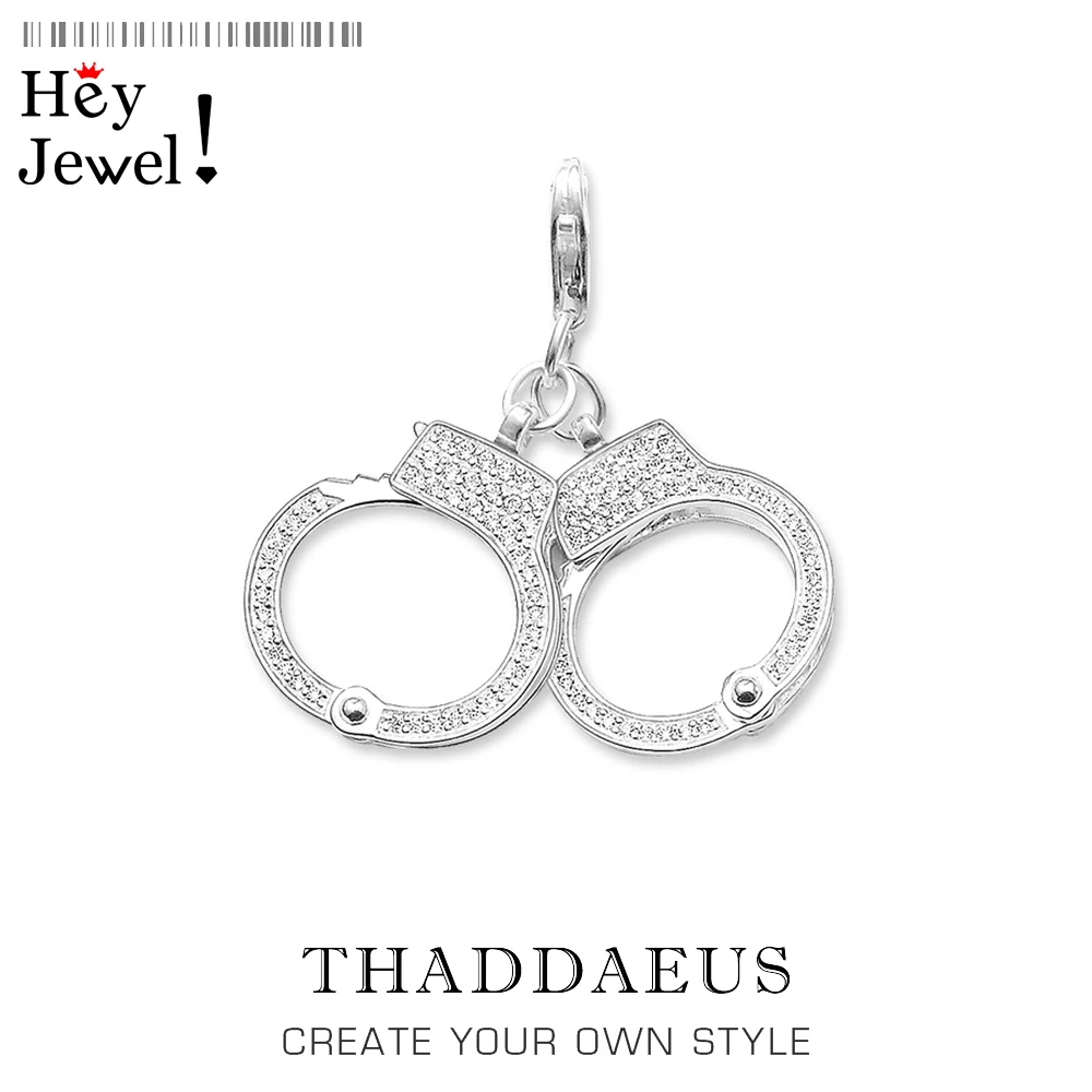 Подвеска с наручниками Весенняя мода 2020 очаровательные украшения из серебра 925