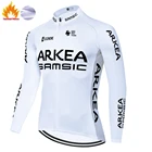 ARKEA Зимняя Теплая Флисовая одежда для велоспорта ProTEAM 2021 Майо трикотажная одежда мужская зимняя одежда Ciclismo Maglia Ciclismo Uomo