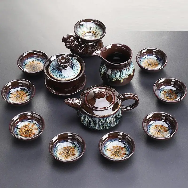 

Organizer Vintage Shabby Chic Ev Dekorasyon Aksesuarlar Teaset Garden Chinese Home Decoration Accessories China Teaware Tea Set