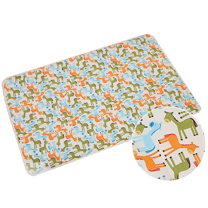 

Baby Waterproof Sheet Urine Changing Pads Urine Pad Cartoon Reusable Infant Bedding Nappy Burp Mattress Changing Mat