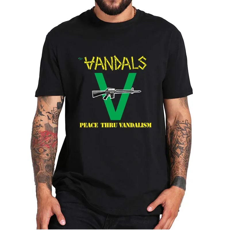 

The-Vandals T-Shirt Retro 80s American Punk Rock Band Classic Tee Tops Short Sleeves 100% Cotton EU Size Gift For Fans