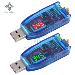 LED DC-DC 5V to DC 1-24V Adjustable Potentiometer USB Step Up/Down Buck Boost Converter Power Supply Voltage Regulator Module
