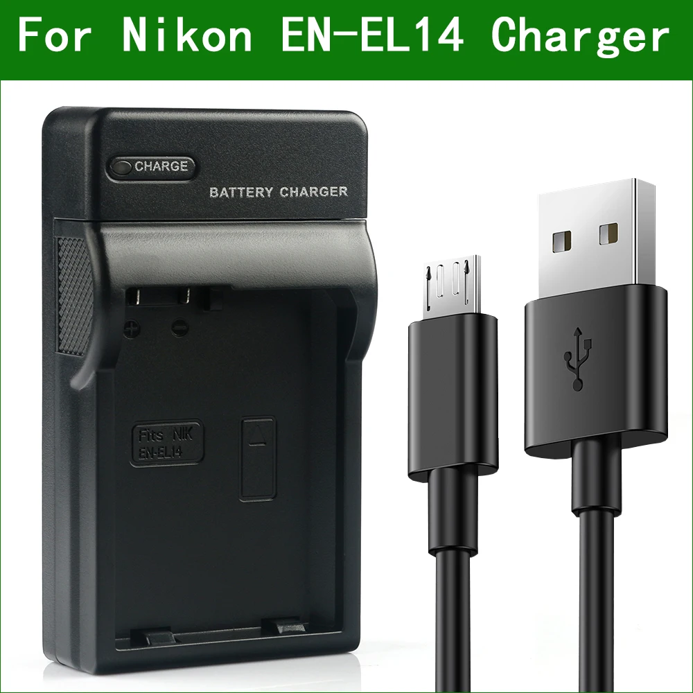 Зарядное устройство EN-EL14 ENEL14 EN EL14 MH-24 для цифровой камеры Nikon D3300 D3400 D3500 D5100 D5200 D5300