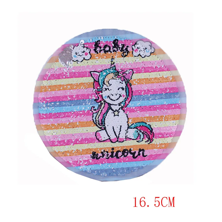 Патчи с вышивкой единорога Аппликации наклейки на одежду для шитья сделай сам