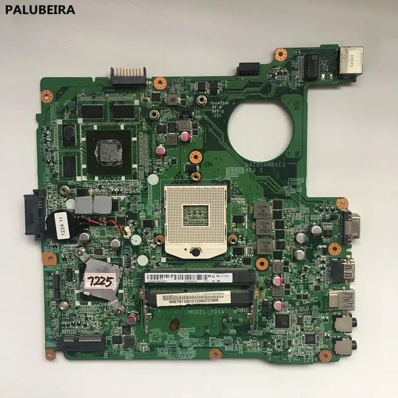 PALUBEIRA материнская плата для ноутбука acer aspire E1-431 E1-471 основная плата DAZQSAMB6E0 DAZQSAMB6F1 HM77 DDR3 с чипами видеокарты