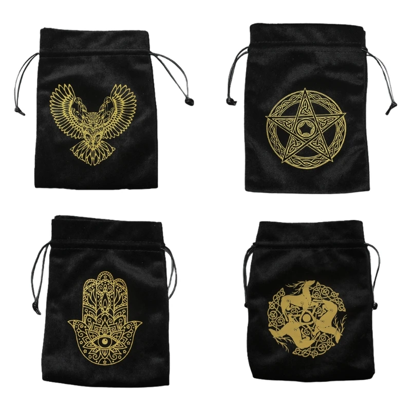 

Jewelry Card Storage Bag Pouch Velvet Bag with Drawstrings for Gift Makeup or Phone Accessories