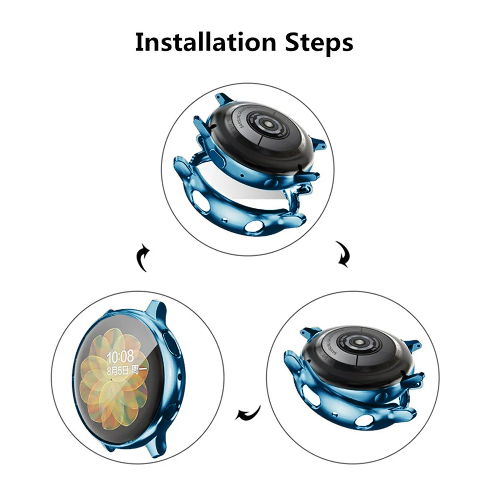Высококачественный мягкий ТПУ чехол для часов бампер с защитой экрана Samsung Galaxy