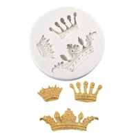 european style crown silicone fandont mold silica gel moulds crowns chocolate molds candy mould wedding cake decorating tools