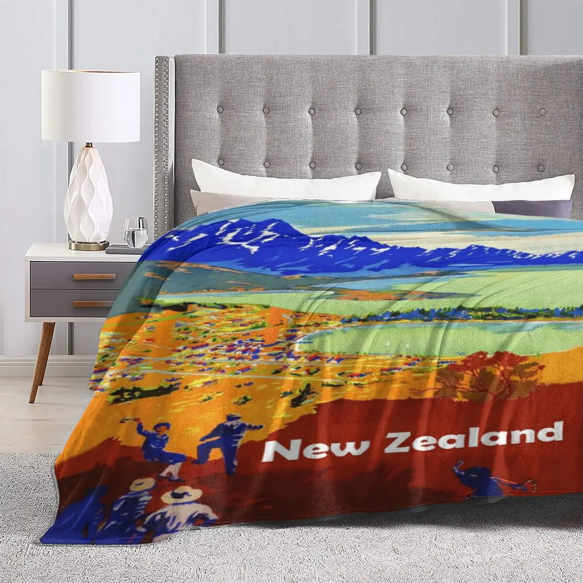 

New Zealand Microfiber Fleece Blanket Ultra Soft Throw Blanket Warm Lightweight Flannel Blanket for Couch Sofa Bed Office